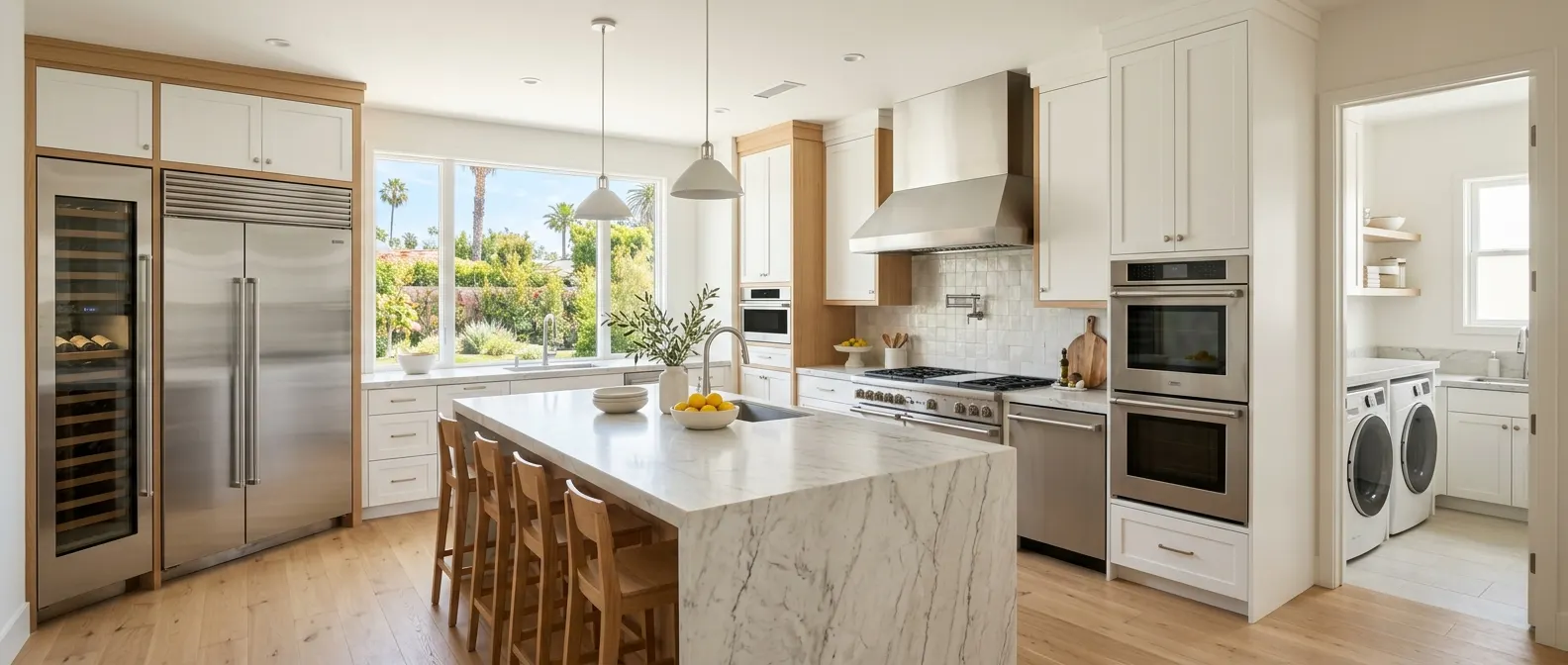 Modern kitchen with premium appliances