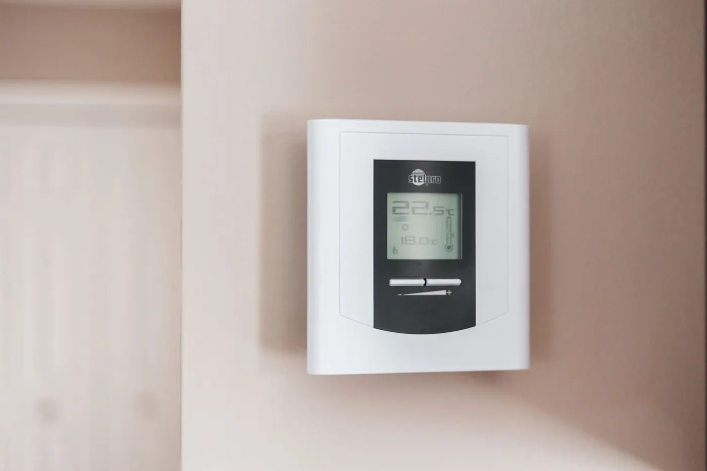 Home thermostat — the first place to check when the AC misbehaves
